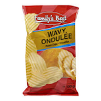 Family's Best Wavy Chips 18 X130g