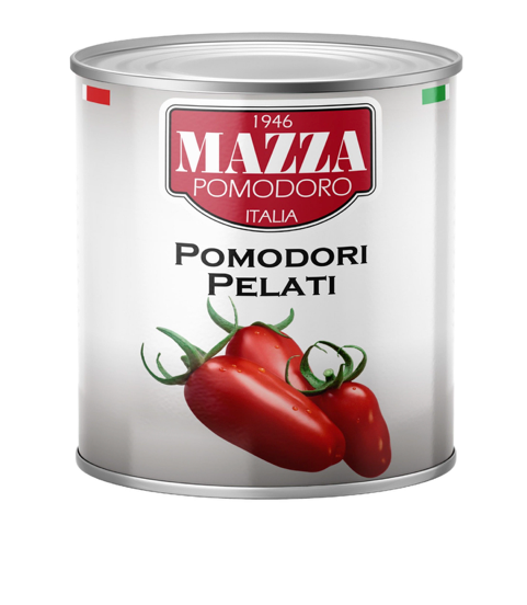 MAZZA Tomates Italiennes ENTIÈRES PELÉES 12X796ML (800g)
