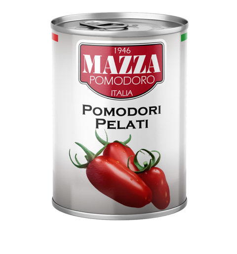 MAZZA Tomates Italiennes ENTIÈRES PELÉES 24X398ML (400g)